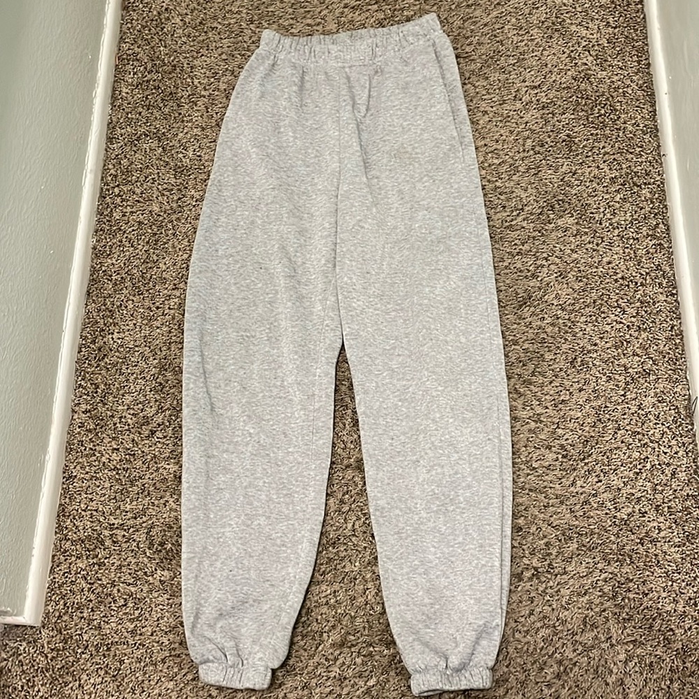 Cuffed Grey Sweatpants